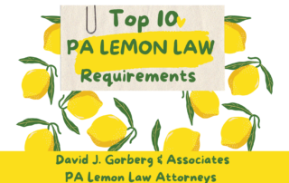Top 10 PA Lemon Law Requirements