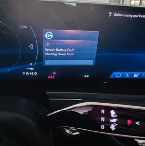 2024 Cadillac Lyriq Battery Low Warning Light