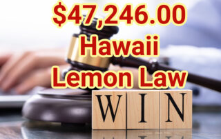 Hawaii Lemon Law Refund - 2022 Honda Pilot