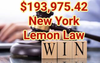 New York Lemon Law Win
